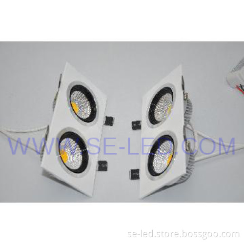 CE ROHS FCC 220V High Brightness Recessed 7W COB Ceiling Lights